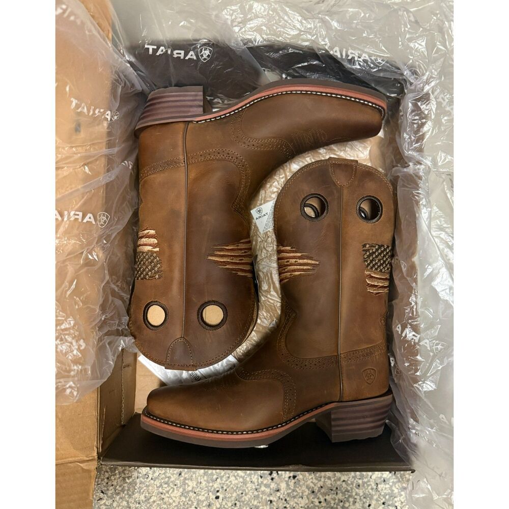 Ariat Roughstock Patriot Boots Size 9.5